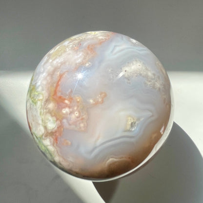 Flower Agate Sphere 7CM
