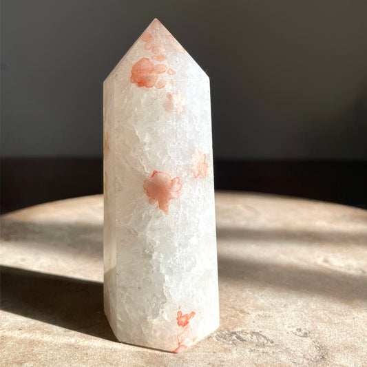 Flower Agate Tower 10cm