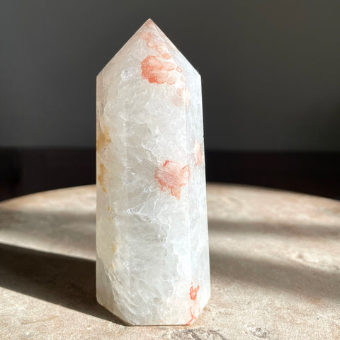 Flower Agate Tower 10cm