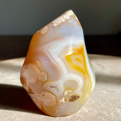 Flower Agate flame 7CM