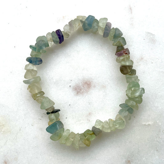Fluorite Chip bracelet