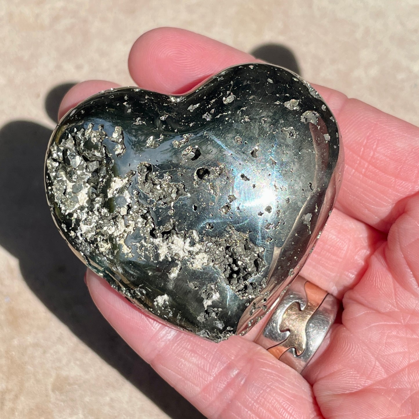 Pyrite Heart 5.5CM