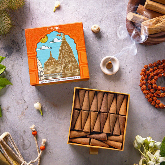 Phool Luxury incense cones - Sandalwood