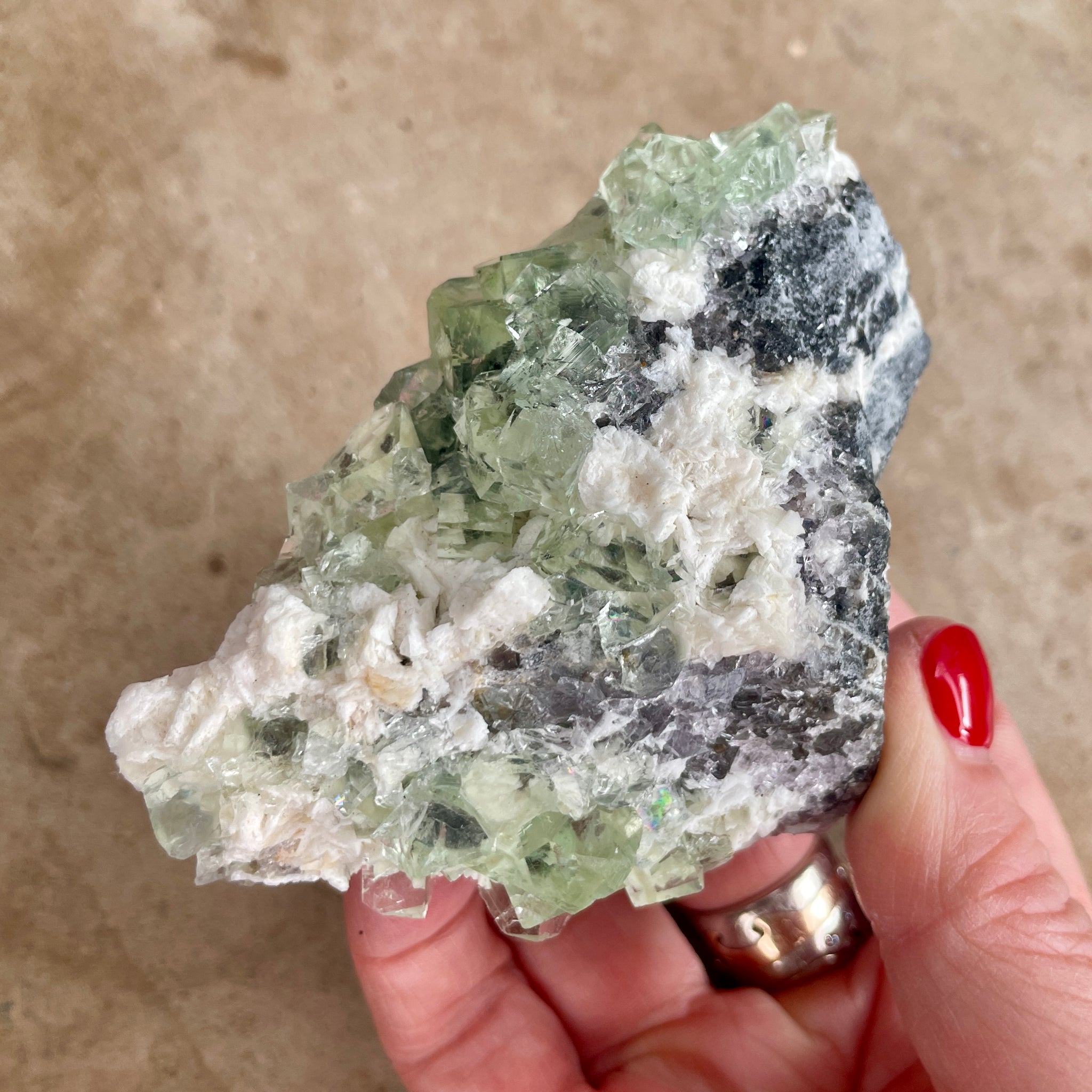 Fluorite Crystal cluster 9CM