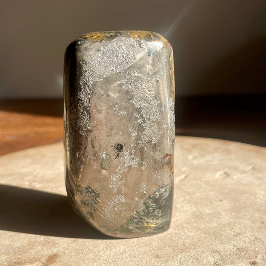 Lions Gate Quartz Freeform | Golden Healer, Pyrite & Hematite