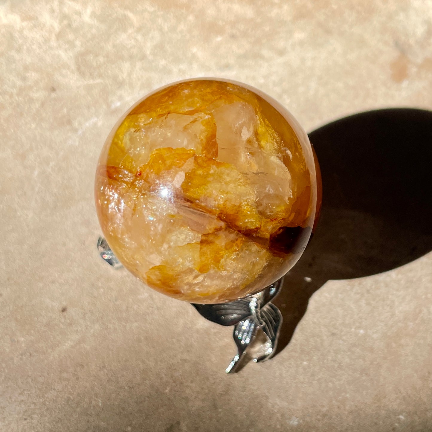 Golden Healer Quartz Sphere 3.5CM