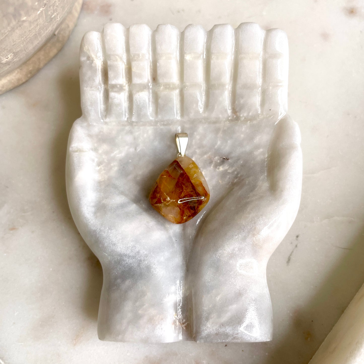 Golden Healer Quartz pendant necklace