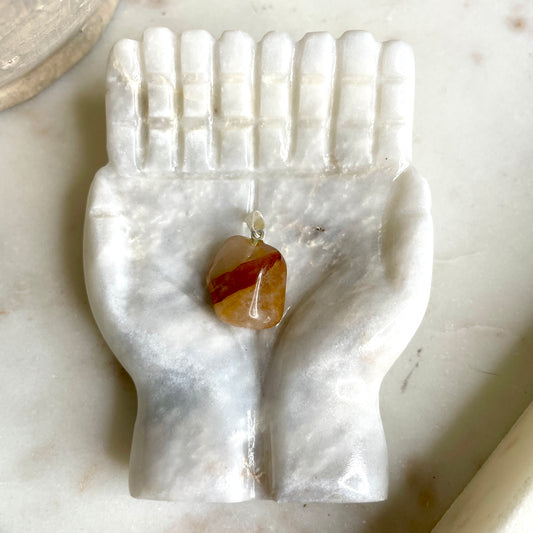 Golden Healer Quartz pendant necklace