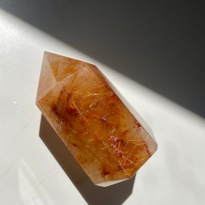 Golden Rutile Tower with copper 7.5CM