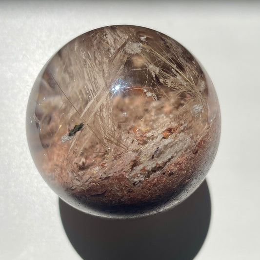 Golden Rutile Garden Quartz sphere 3.5CM