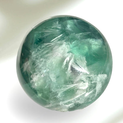 Rainbow Fluorite Feather Sphere 4.5CM