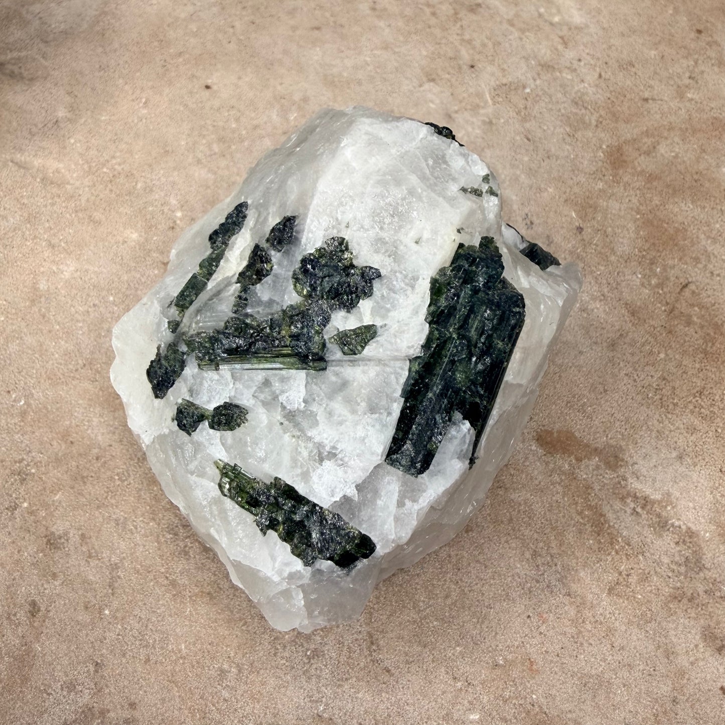 Green Tourmaline Quartz Raw 7.5CM