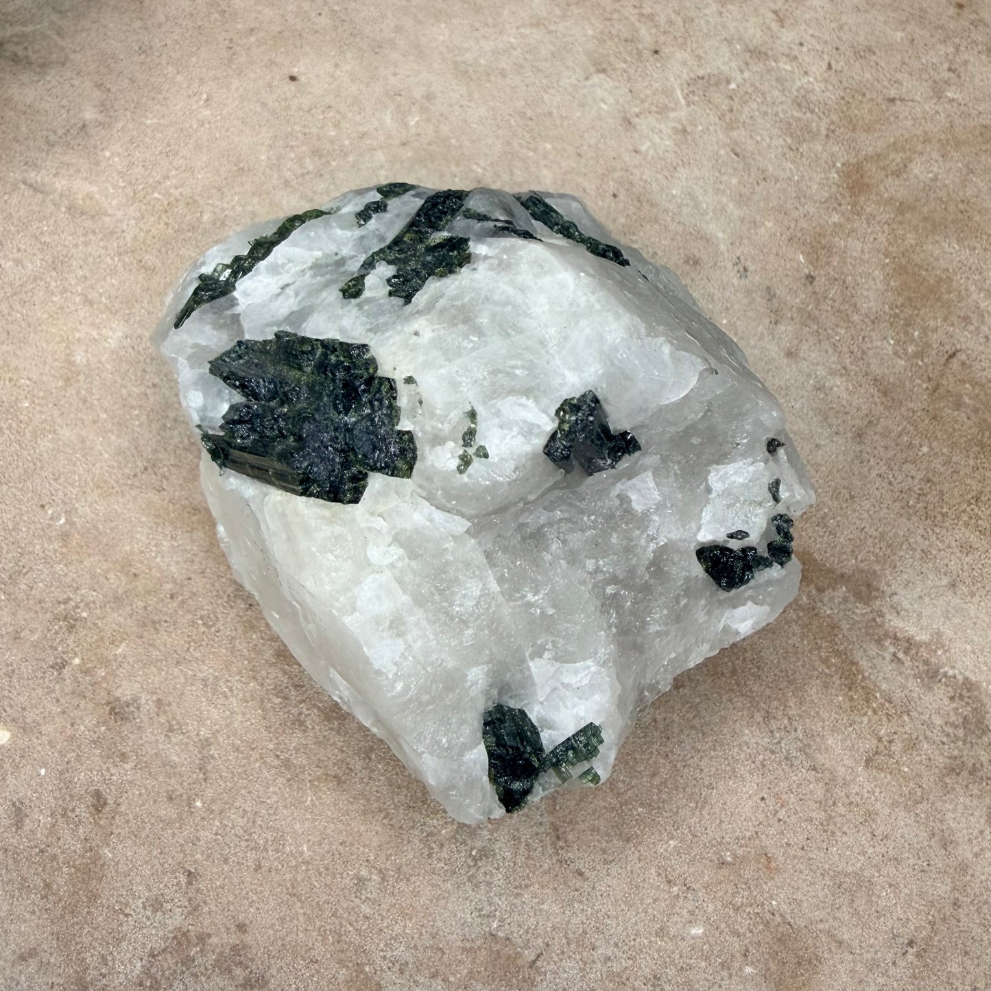 Green Tourmaline Quartz Raw 7.5CM