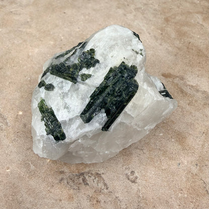 Green Tourmaline Quartz Raw 7.5CM