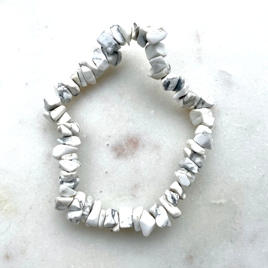 Howlite Chip bracelet