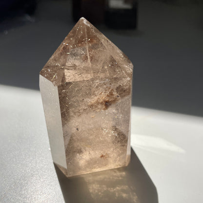 Rutile Smokey Quartz Tower