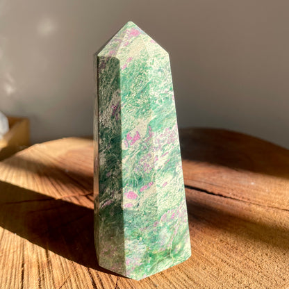Ruby Fuchsite tower 11CM