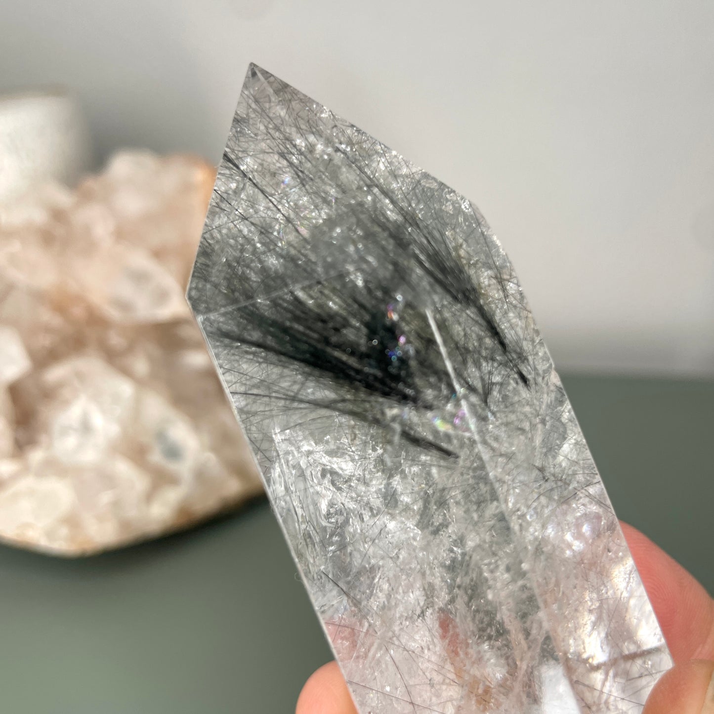 Black Rutile Tower 8CM