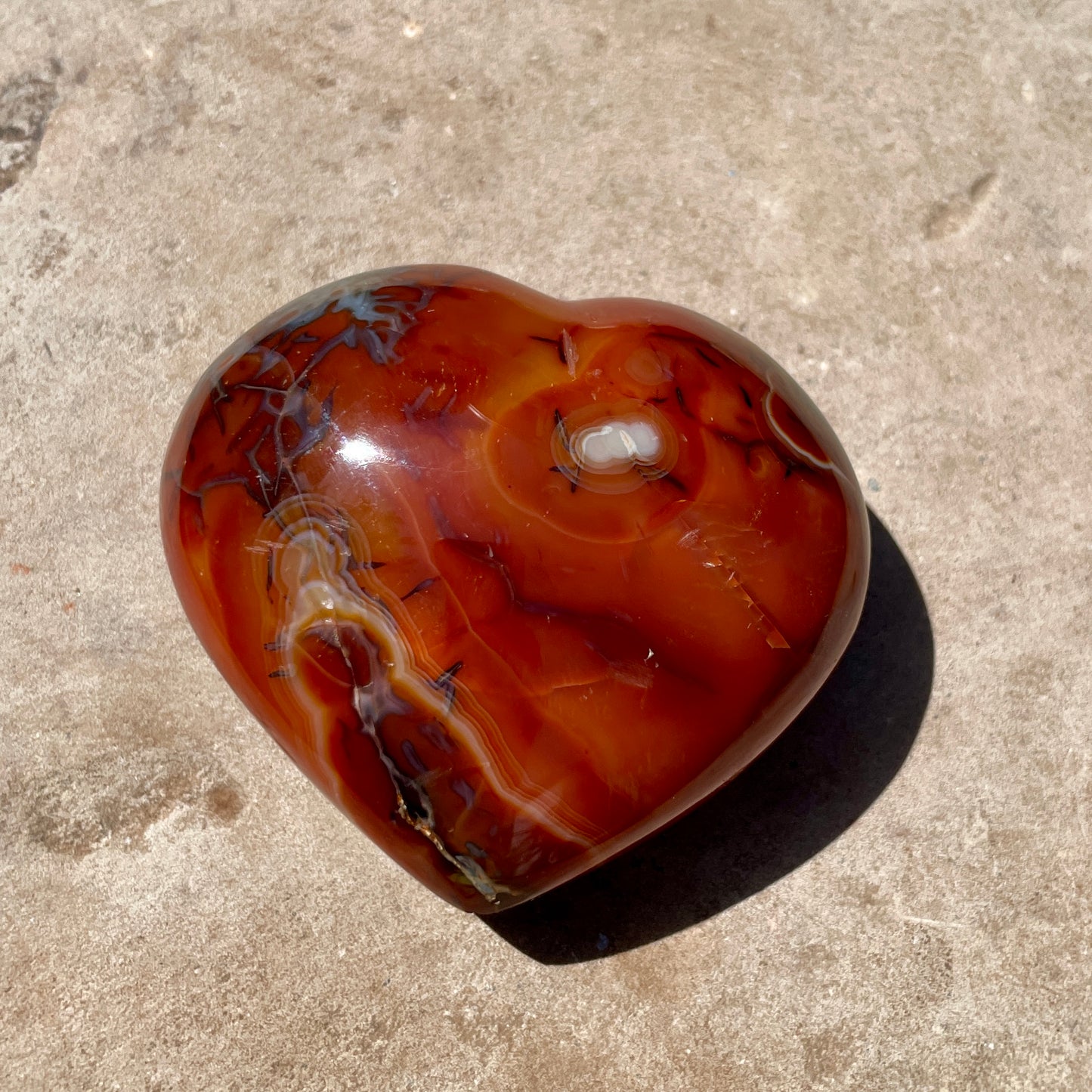 Carnelian Heart 7CM