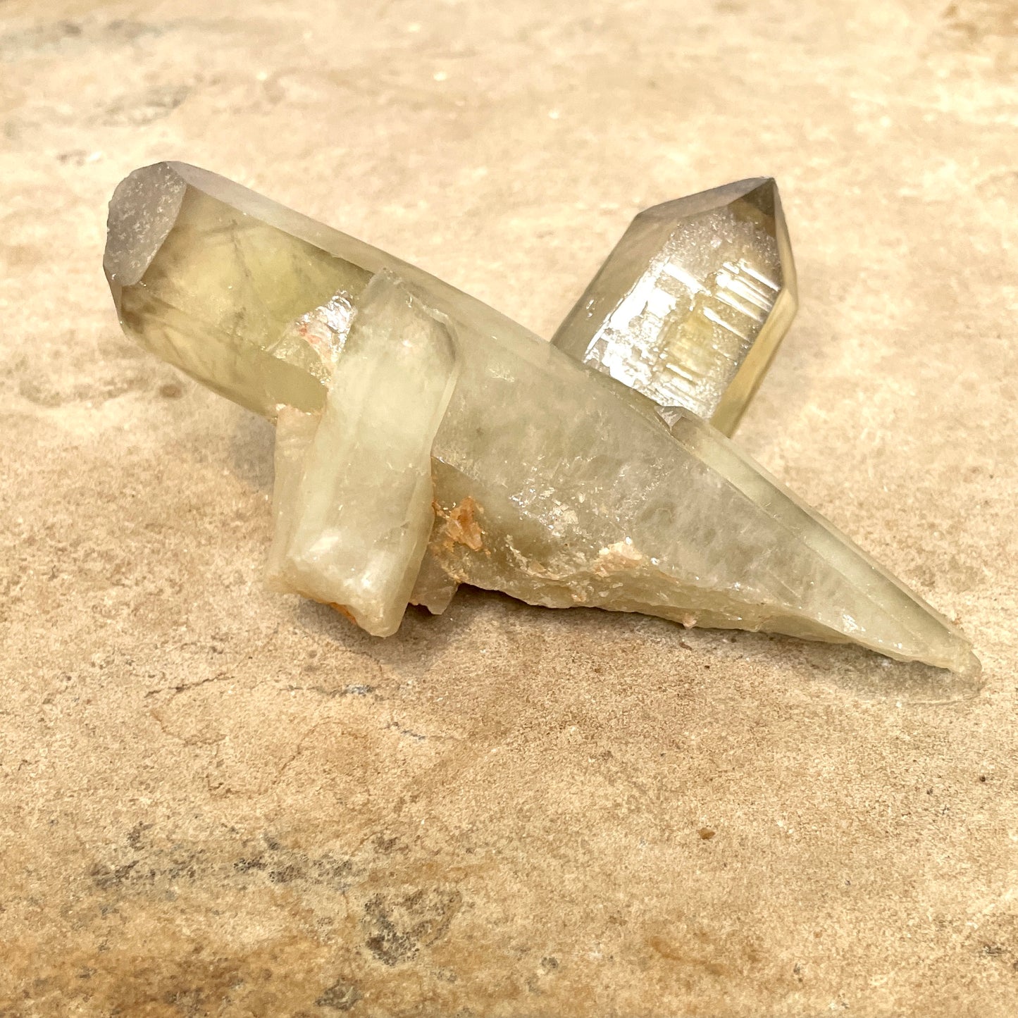 Citrine Smoky Cross - 11CM