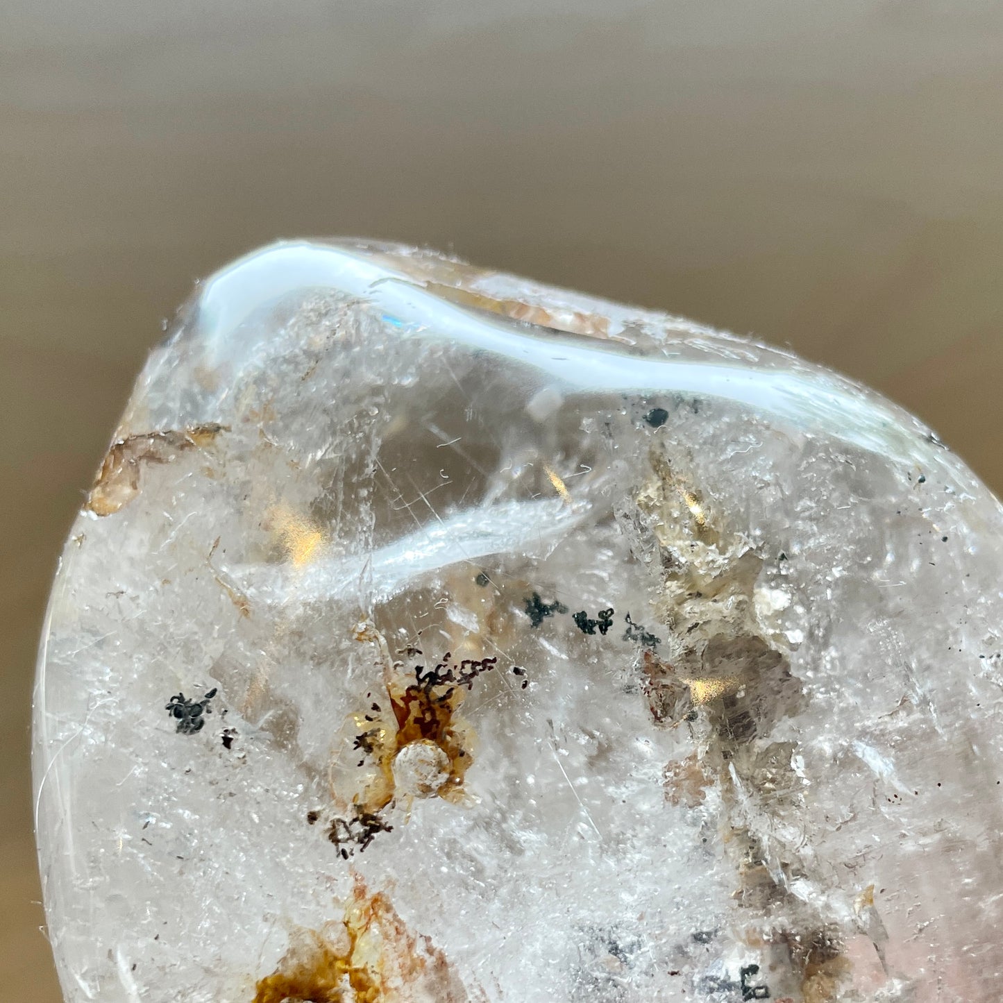 Clear Quartz Freeform with inclusions 9CM