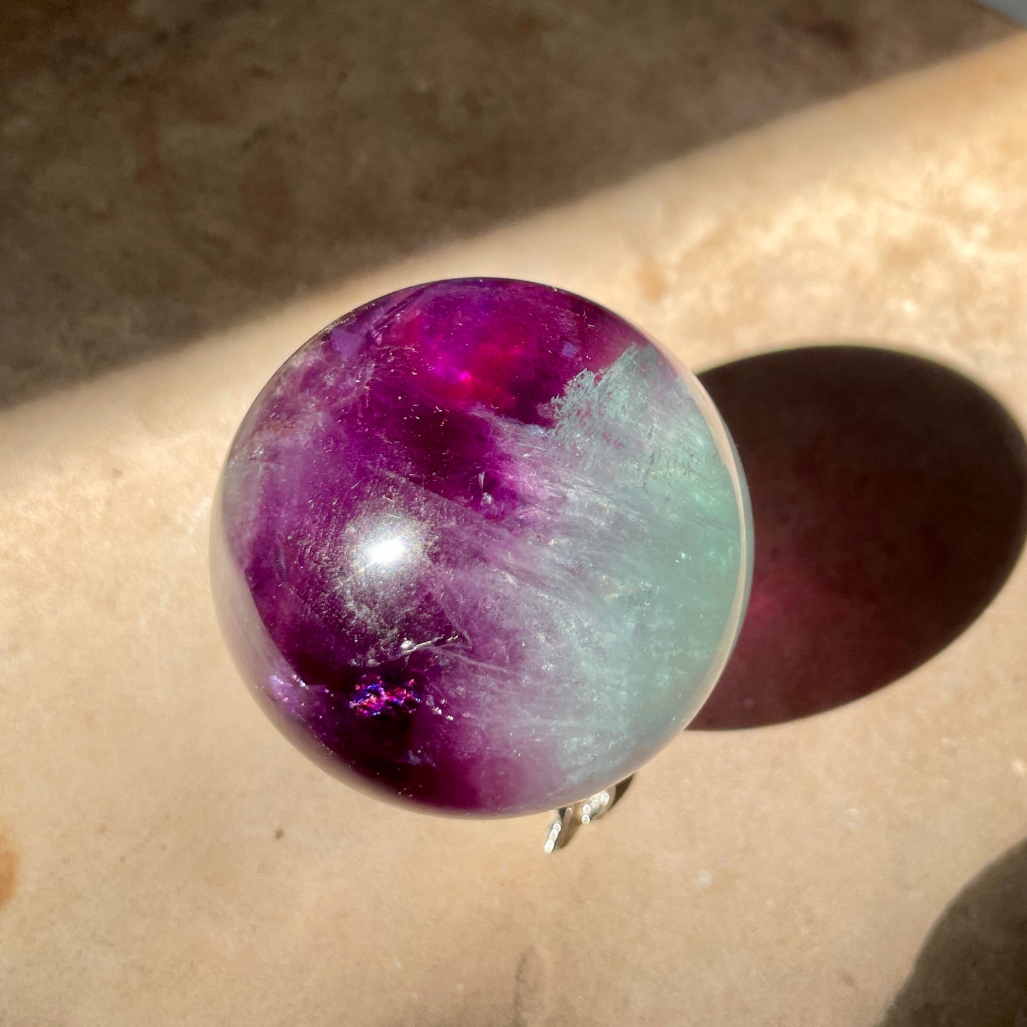 Rainbow Fluorite Sphere 5CM