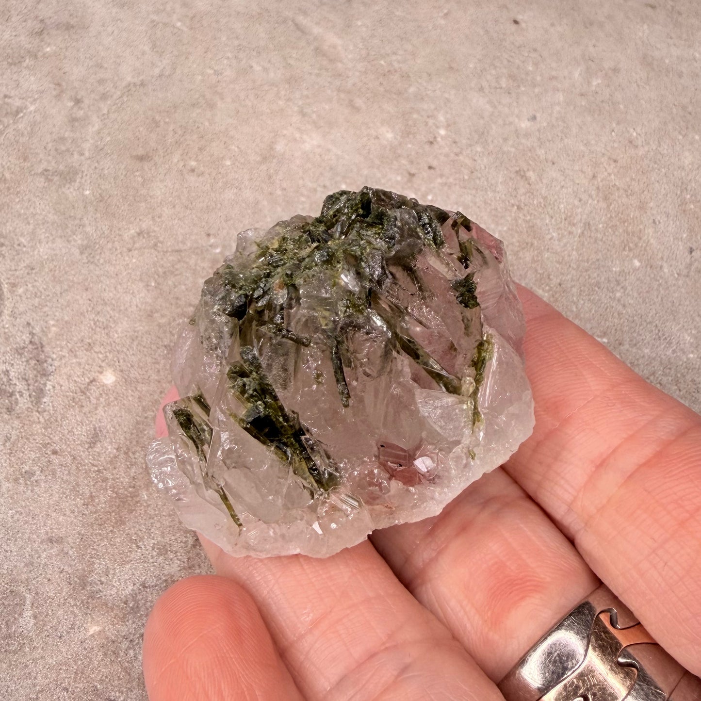Green Tourmaline Quartz Raw 4CM