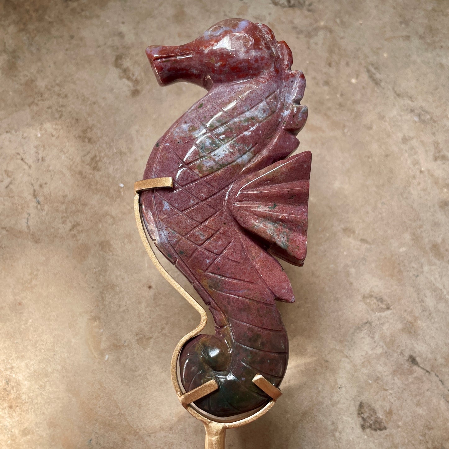 Ocean Jasper Seahorse 20CM