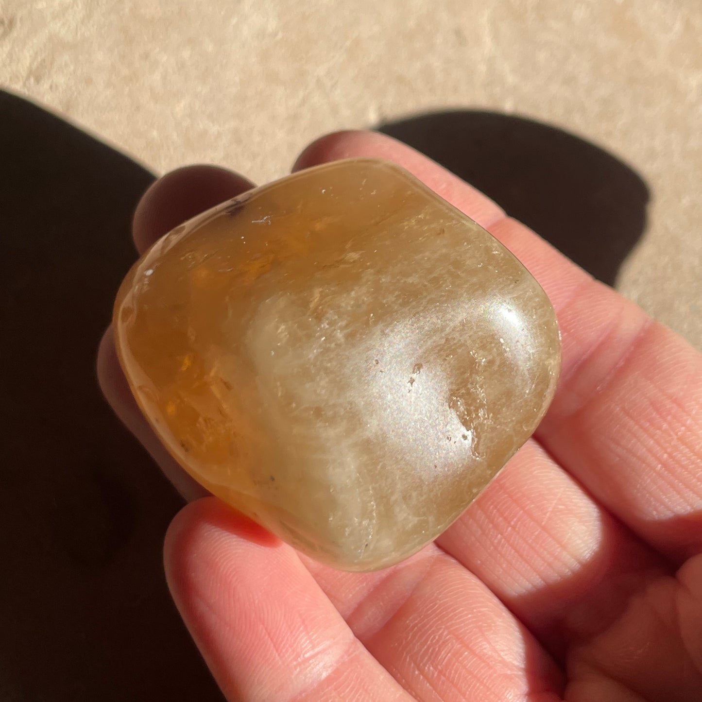 Kundalini Citrine tumble LG