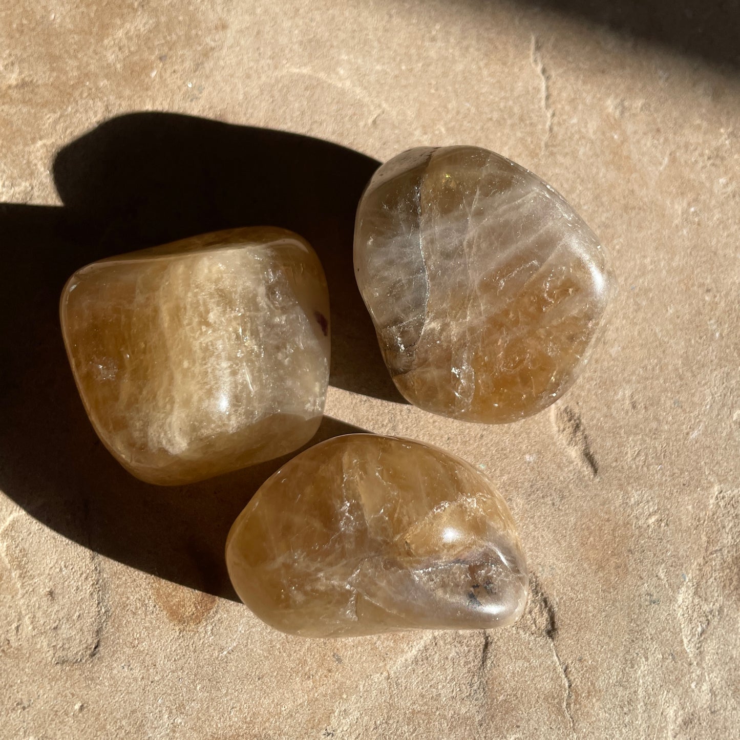 Kundalini Citrine tumble LG
