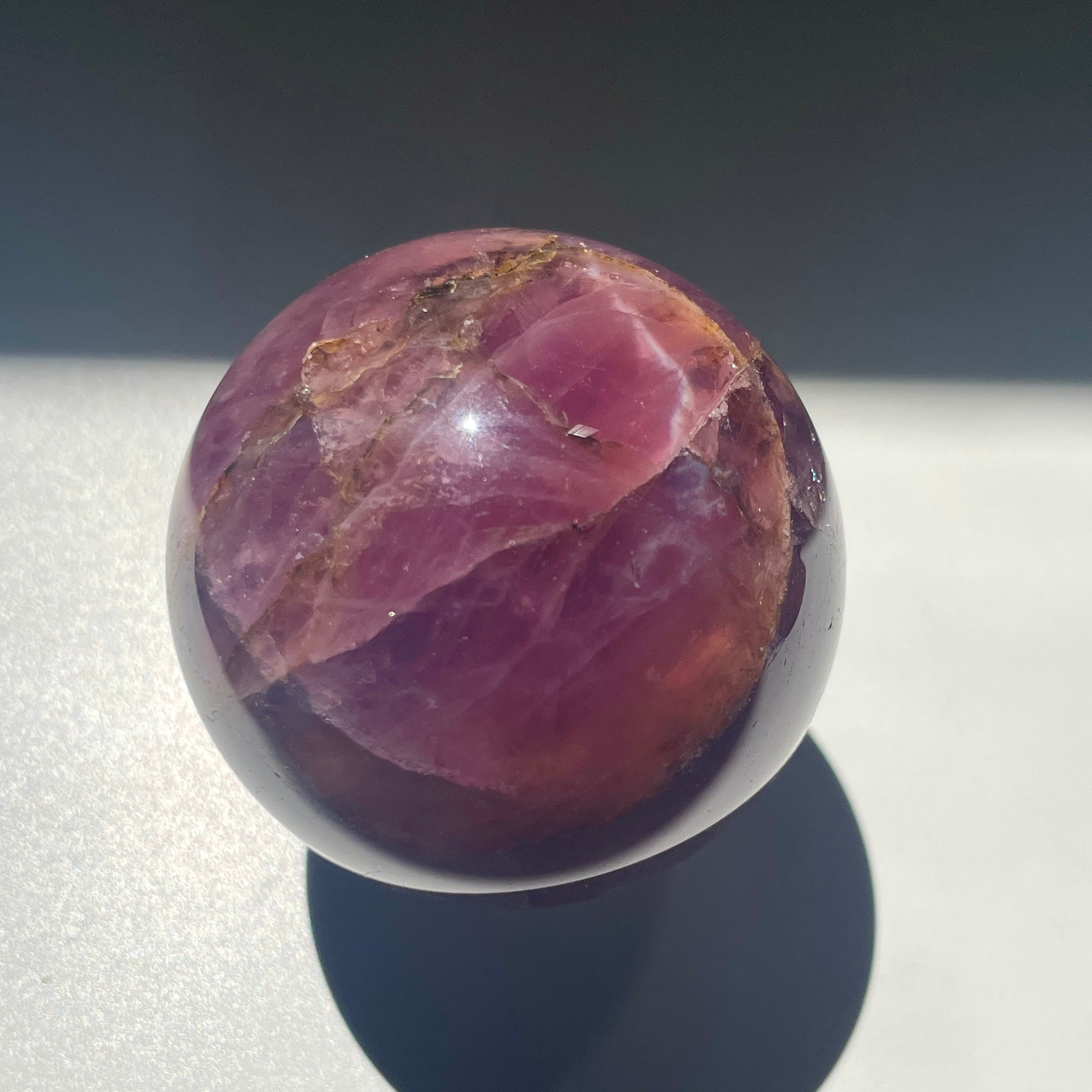 Lavender Rose Quartz Star Sphere 5CM