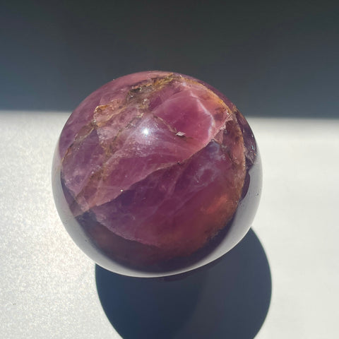 Lavender Rose Quartz Star Sphere 5CM