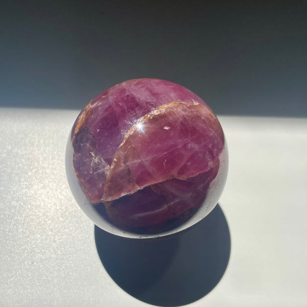 Lavender Rose Quartz Star Sphere 5CM