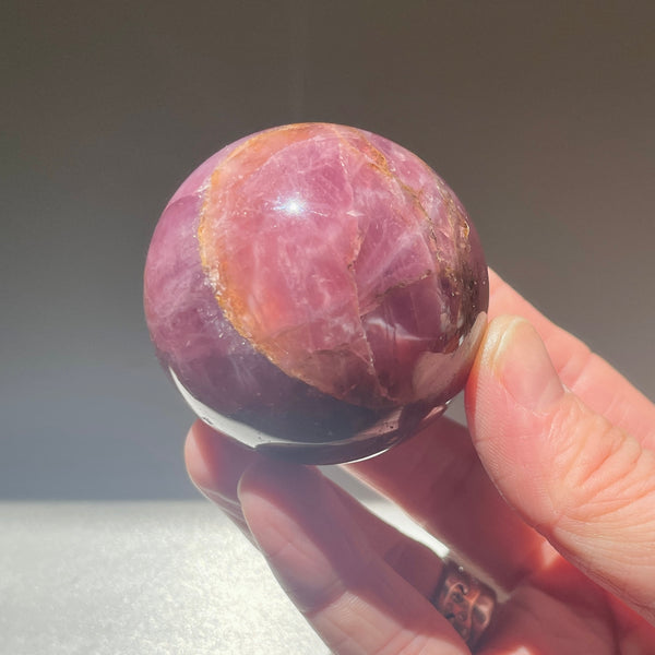Lavender Rose Quartz Star Sphere 5CM