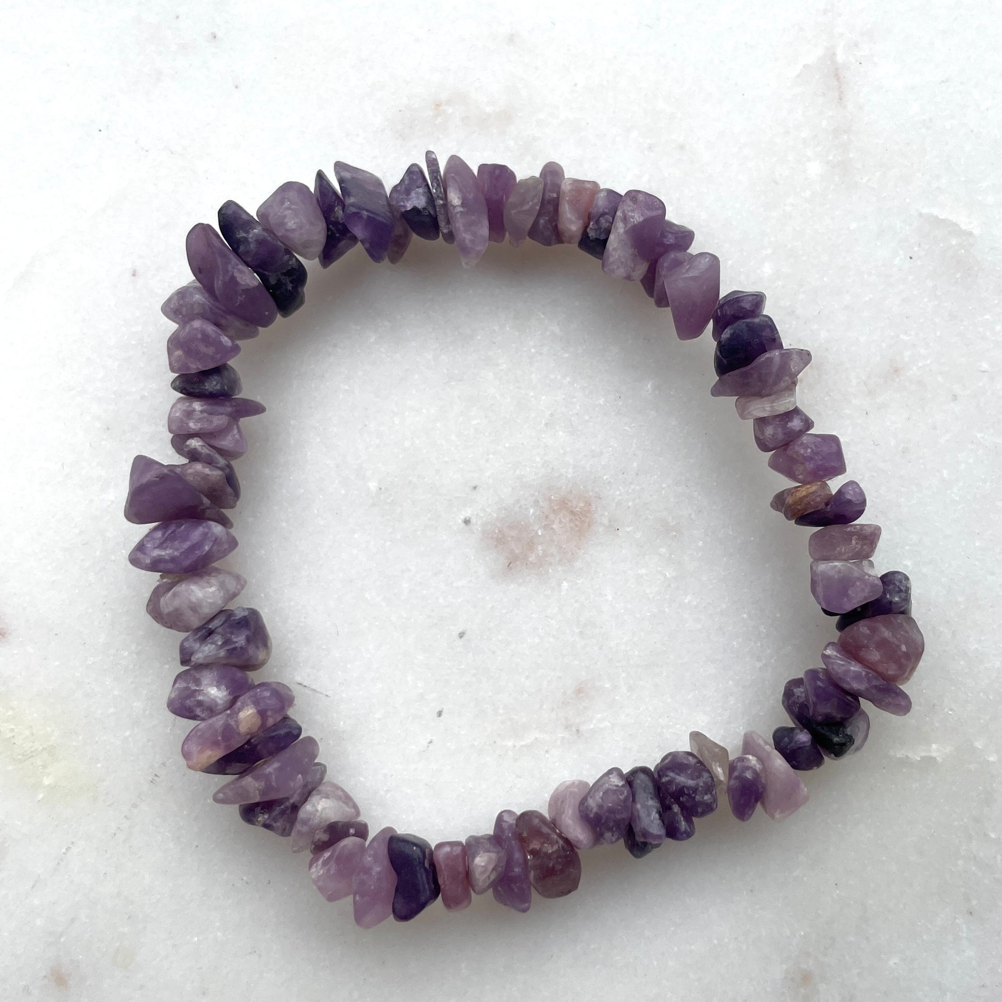 Lepidolite Chip bracelet