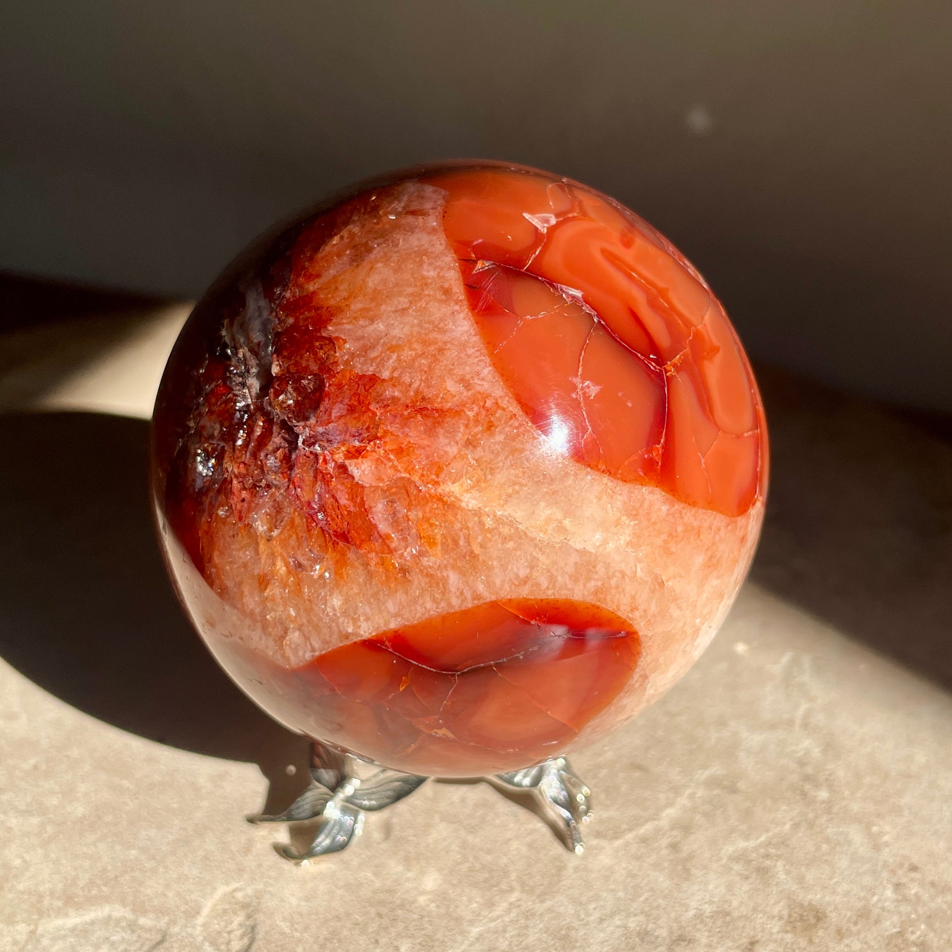 Carnelian Sphere 7CM