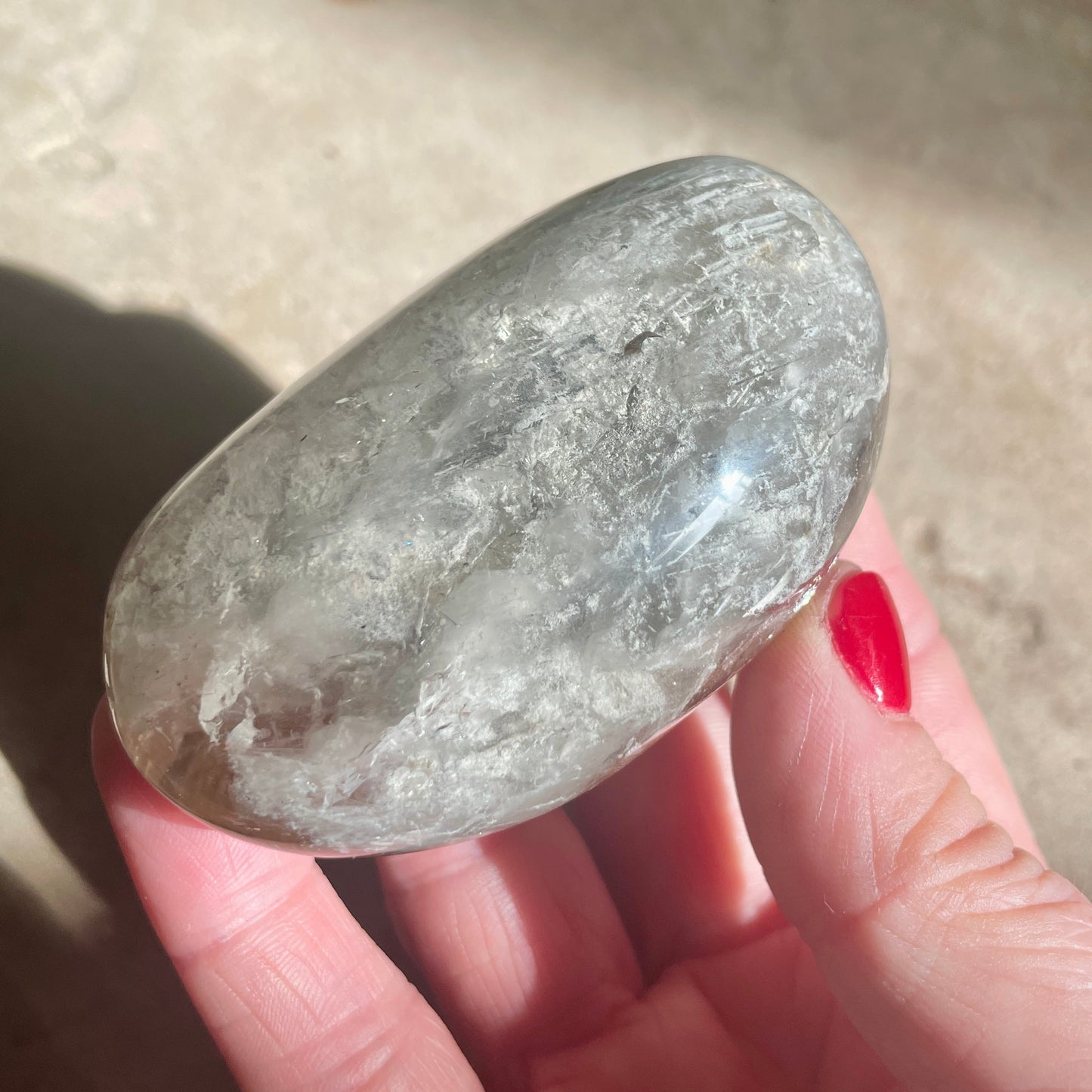 Garden Quartz | Lodalite lens  7.5CM