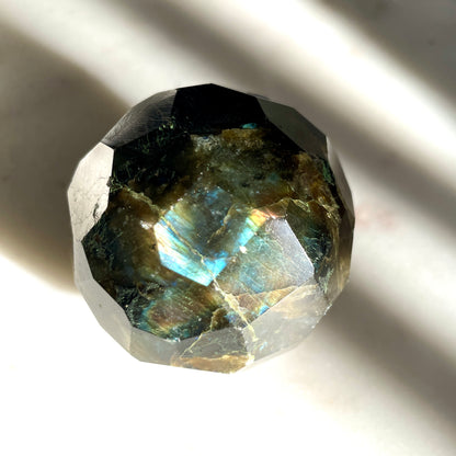 Labradorite sphere - faceted finish 5CM