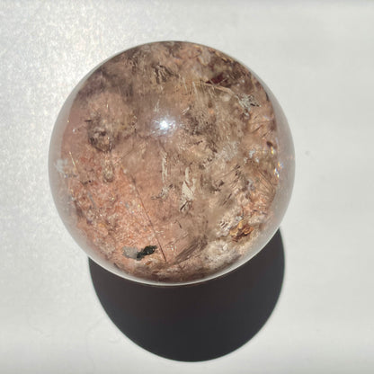 Golden Rutile Garden Quartz sphere 3.5CM