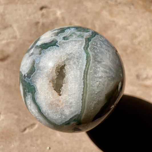 Moss Agate Sphere 6CM