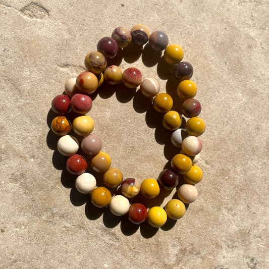 Mookaite bead bracelet