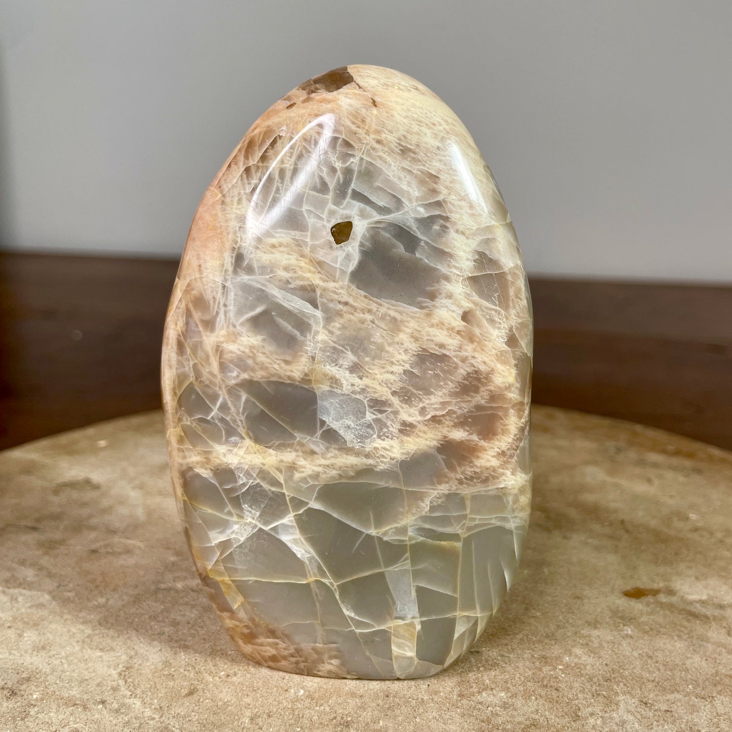 Peach Moonstone Freeform 11.5CM