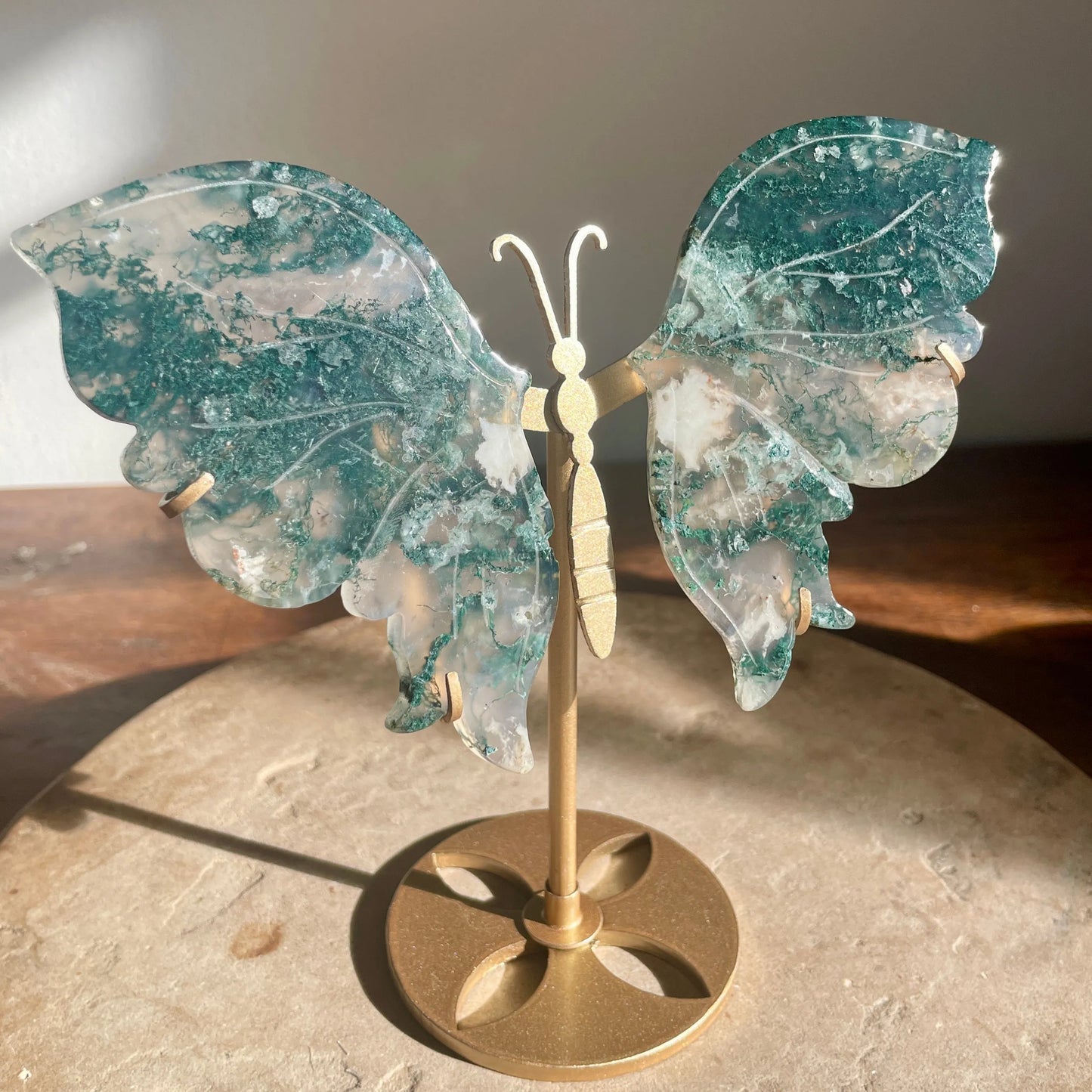 Moss Agate Butterfly wings
