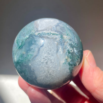 Moss Agate Sphere 4.5CM