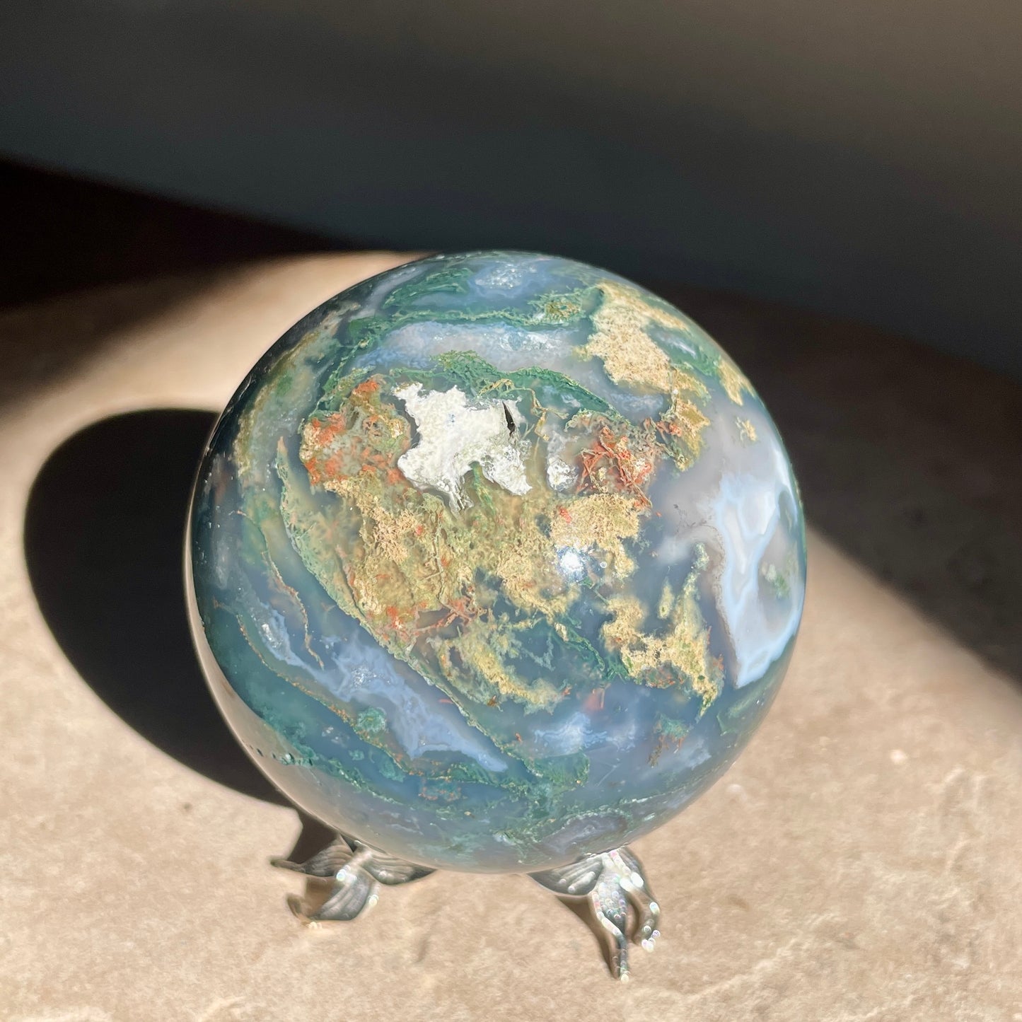 Moss Agate Sphere 6CM
