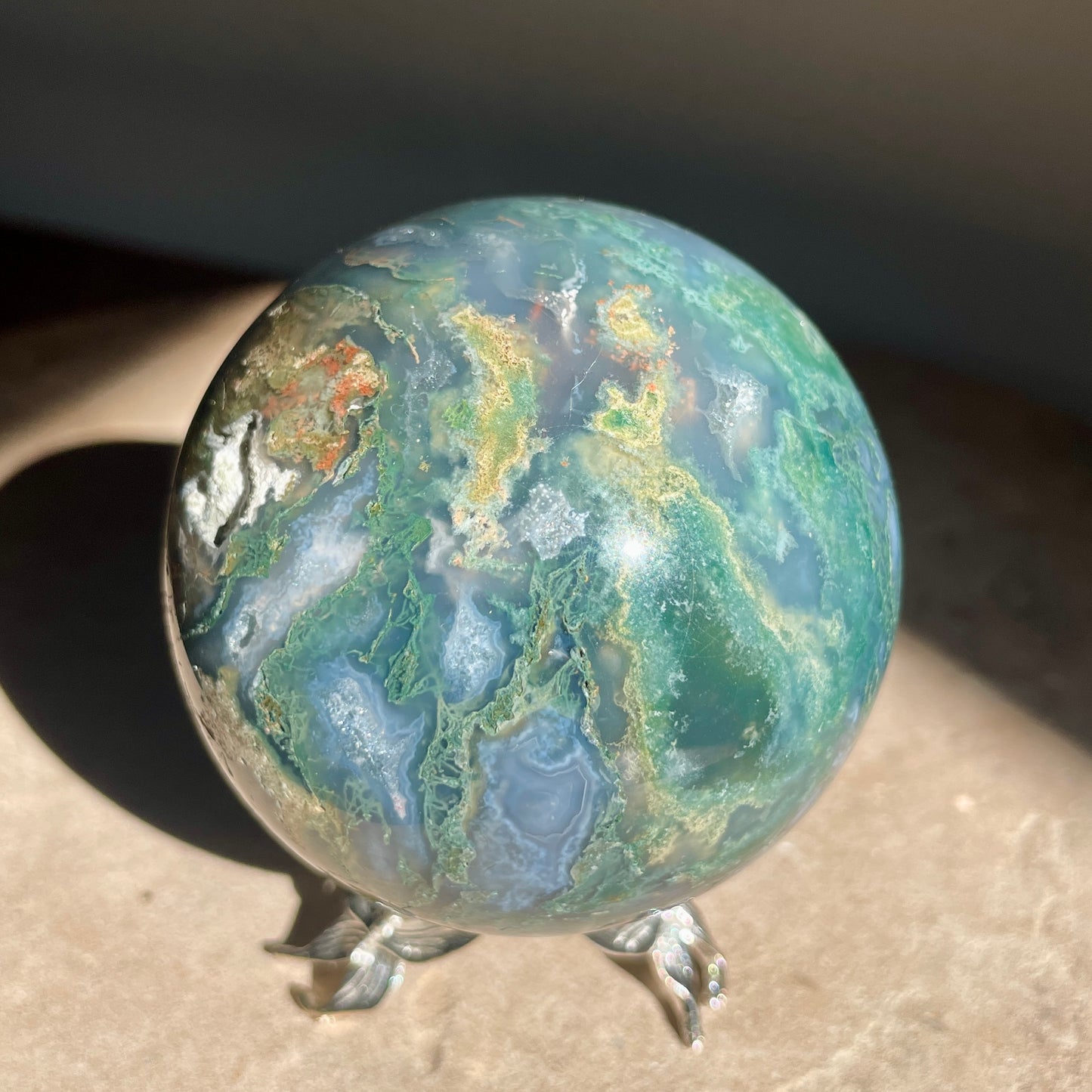 Moss Agate Sphere 6CM