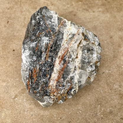 Black Tourmalinated Quartz Natural T3