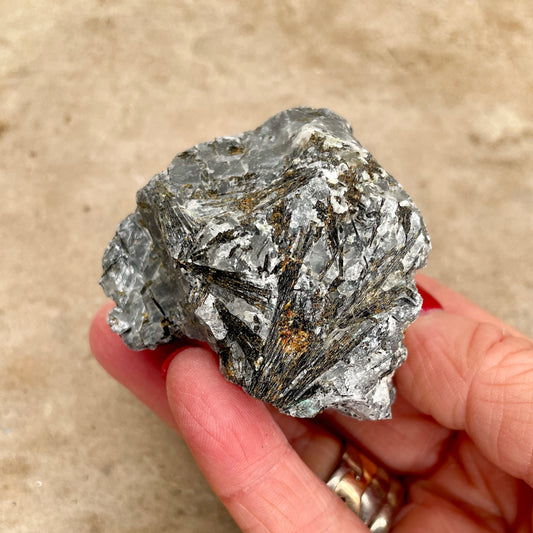 Black Tourmalinated Quartz Natural T2
