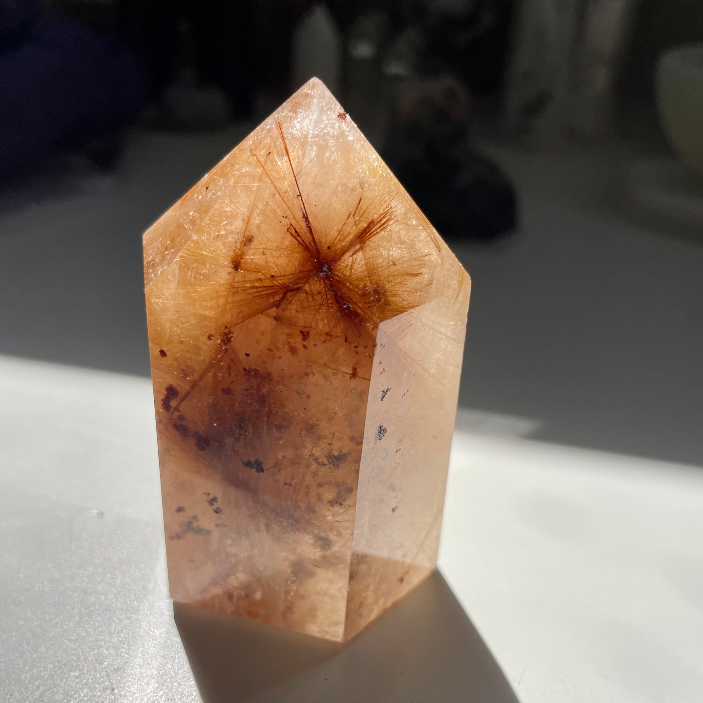 Golden Rutile Tower with copper 7.5CM
