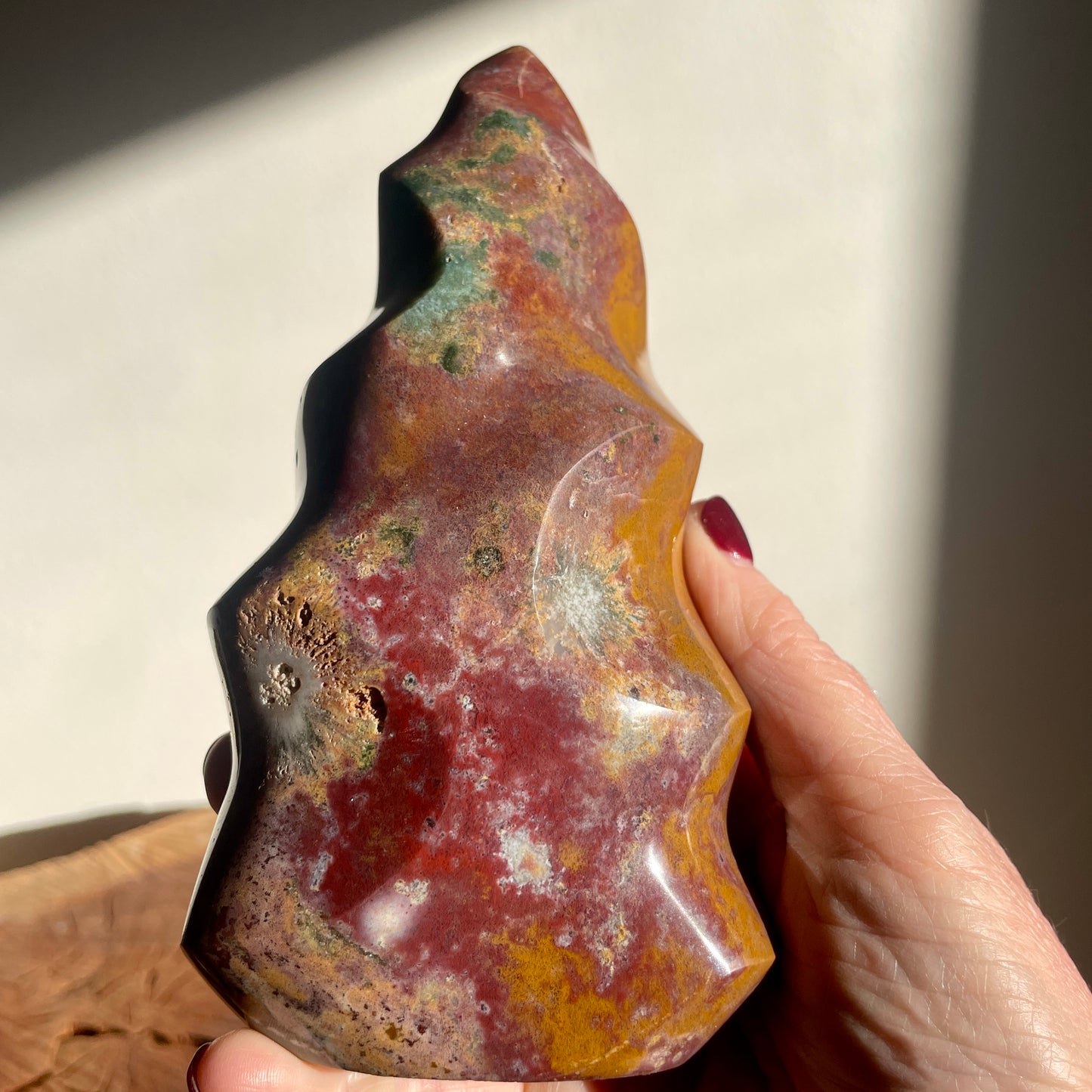 Ocean Jasper flame 16CM